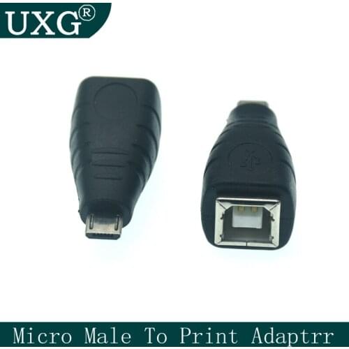 Newest Arrival Mini USB B type 5pin Micro USB type 5pin male to USB 2.0 B Type Female Printer Scanner Adapter