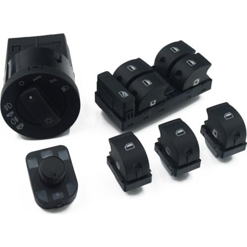 6Pcs New Window Switch Headlight switch mirror switch For AUDI A4 S4 B6 B7 RS4 SEAT Exeo 8E0 959 851 8E0941531 8E0959565A