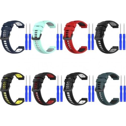 Suitable For Most Wrist Circumferences Suitable For Garmin Forerunner 220/735XT Strap Two-color Silicone Wristband
