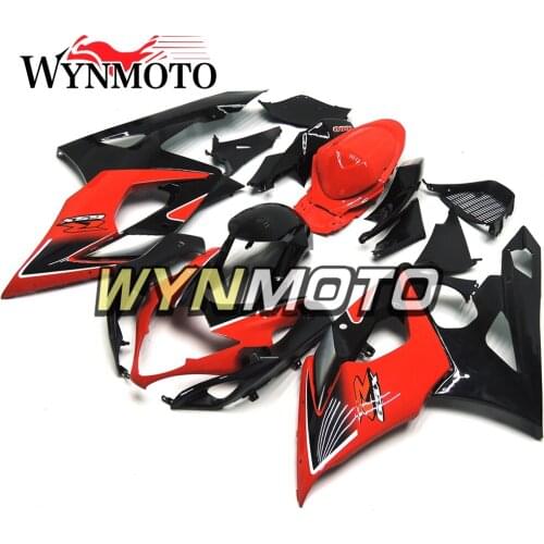 Complete Fairings Kit For GSXR1000 2005-2006 05 06 K5 Injection Fairing ABS Plastics Fairings Black Red Bodywork Cowlings Frames