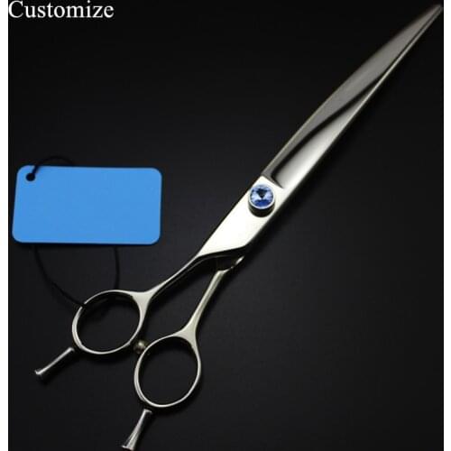 Customize professional Left hand japan 8'' Pet dog grooming shears hair scissors dog cutting berber tools hairdressing scissors