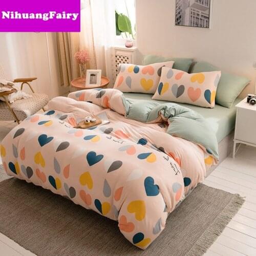Skin-friendly princess four-piece net celebrity ins wind bed sheet quilt cover student dormitory three-piece bedding