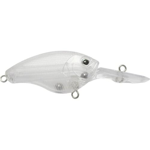 Shelts 25 Pcs Unpainted Fishing Lure Crankbaits Coffin Bill Flat Side Medium Diving Hard Baits