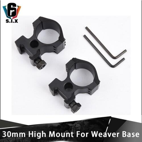 Tactical Softair 30mm High Mount For Weaver Base With 20mm Rifle