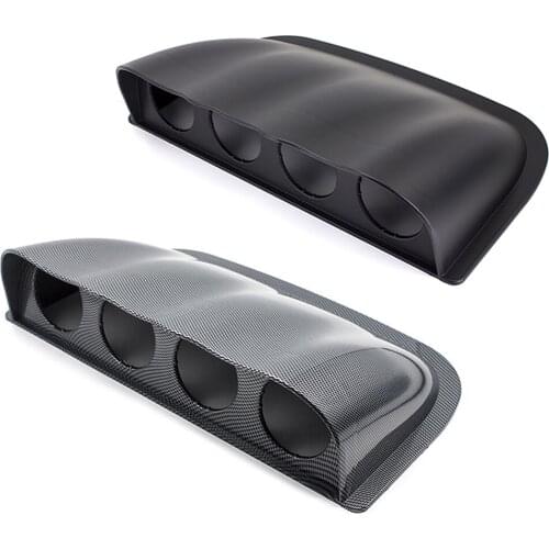 Universal black&carbon 2 inch/52mm dash board Fourfold gauge pod color Gauge Pod Mount Holder both for left&right hand drive