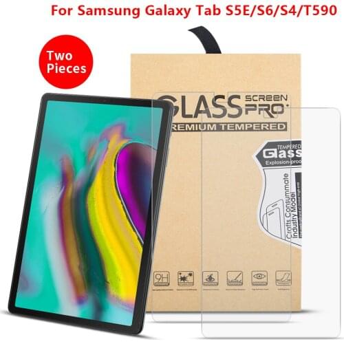 2PCS/Lot Tempered Glass for Samsung Galaxy Tab S5E 10.5 2019 SM-T720/T725 Screen Protector Film for S6 S4 SM-T860 T865 SM-T835