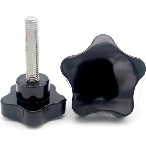 1pcs M14 stainless steel Torx hand screws bolts T&TX five star bakelite adjustment knob handle screw bolt 25mm-60mm length
