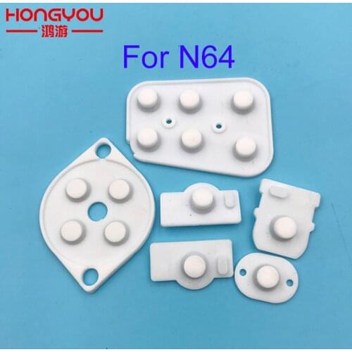 100Sets Repair Parts for Nintendo N64 Controller Joy Pad Conductive Button Silicon Rubber Pad
