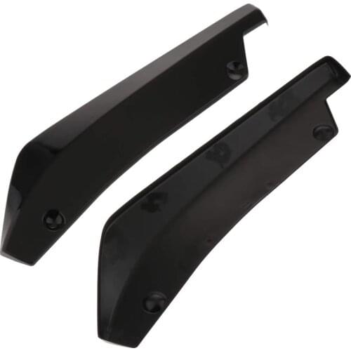 2 Pack Side Fender Skirt Exterior Rear Bumper Lips Spoiler Car Body Kits Parts Fits Most Vehicles Right Left Lower Rear - Black