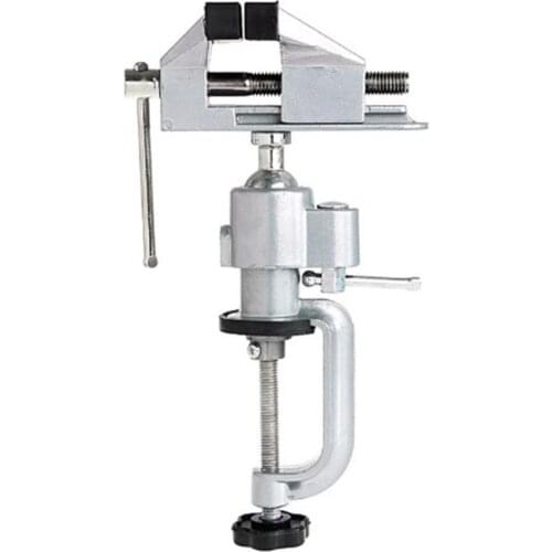 2 in 1 Table Vise Bench Vice Aluminium Alloy 360 Degree Rotating Universal Vise Precise Mini Vise Clamp Alloet