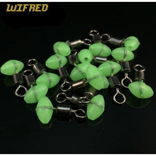 20PCS/lot New Cross-Line Swivels & Bead T Shape Pulley Slide Rig Connector Luminous Green Saltwater Fishing Terminal Tackle