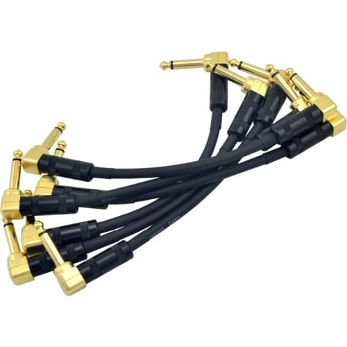 6 Pcs 15cm Guitar pedal patch cables monofor Pedals Guitar Patch Cables High Quality Free Shipping