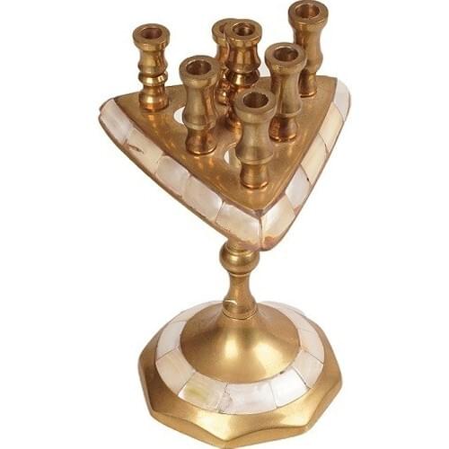 Alsepete AVM Brass Metal Pearlescent Candlestick AVM204