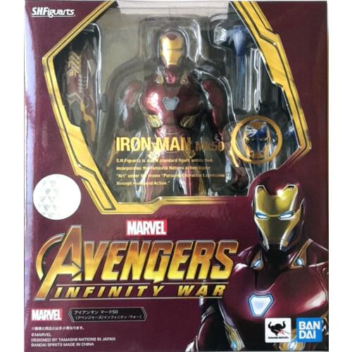Bandai Genuine SHF Marvel The Avengers Iron Man Action Figure Model Toys