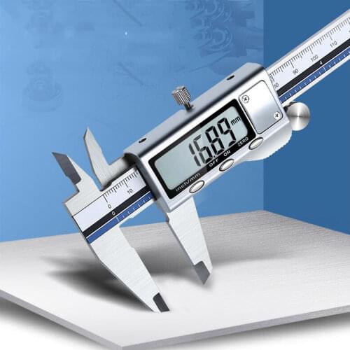 Household LCD Digital Display Vernier Caliper 100/150/200/300mm Electronic Digital Caliper Micrometer Measuring Instrument