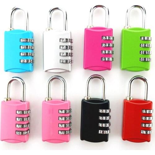 Luggage four-digit password lock, digital anti-theft password lock combination suitcase metal password lock padlock