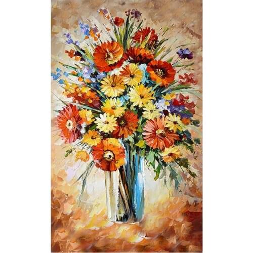 Poppy Flowers Vase Diamond Painting Oil Floral Round Full Drill Nouveaute DIY Mosaic Embroidery 5D Cross Stitch Home Decor Gifts