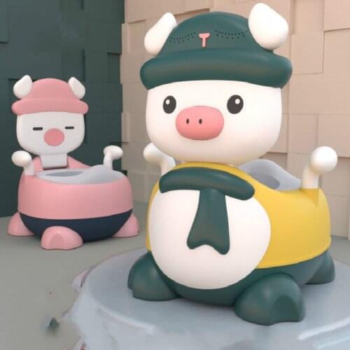 Childrens Cute 0-6 Years Old Pot Soft Baby Potty Plastic Road Pot Infant Baby Toilet Seat Boys And Girls Potty Trainer Seat WC