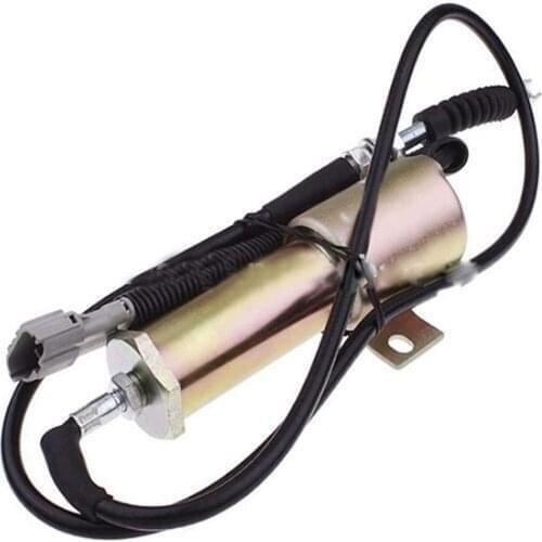 Engine Diesel Stop Solenoid 11E1-60100-12 DC12V Fuel Shutdown Solenoid Flameout Solenoid Valve