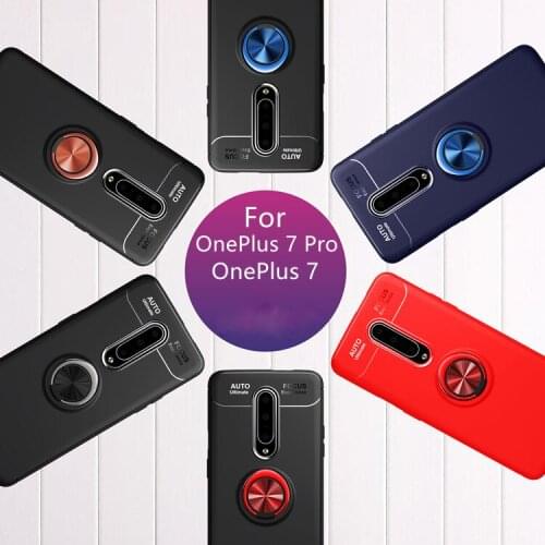 For Samsung Galaxy A8S A10 5G A40 A50 A70 Car Invisible Ring Magnetic Cover Protective Soft Silicone Case Anti-fall Shell Coque