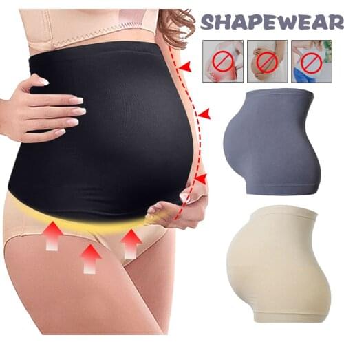 Pregnancy Leggings Women Pregnant With Abdominal Belt High Waist Support Belt Elastic Abdominal Belt Shapewear Maternity Clothes