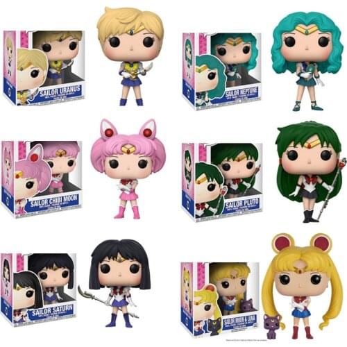 Funko Pop Sailor Moon Figure Ornament Action Models Collectible Toys for Children Gift