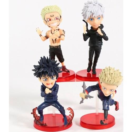 Jujutsu Kaisen Satoru Gojo Ryomen Sukuna Itadori Yuji Fushiguro Megumi PVC Figures Collectible Model Toys 2pcs/set