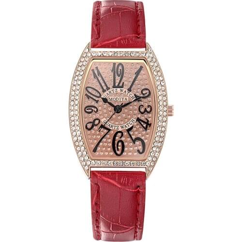 Classic Design Tonneau Fashion Women Watches Womens Quartz Watch Female Clock Hip Hop Diamonds Ladies Watch reloj mujer gifts