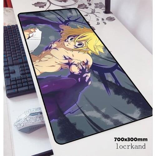 Nanatsu no taizai mouse pad 70x30cm gaming mousepad anime cute office notbook desk mat xl padmouse games pc gamer mats