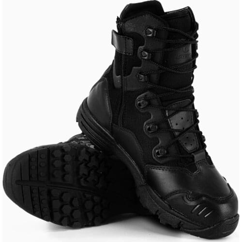 Outdoor Army Fans Field Training Leather Breathable Boots Hunting Climbing High Tube Desert Combat Tactical Boot Military Shoes
