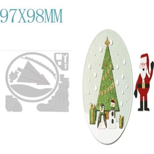Christmas Tree Leaves Metal Cutting Dies Scrapbooking Decoration Paper Card Embossed Photo Album Craft Template New Arrival