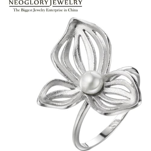 Женские серебряные кольца NEOGLORY China At AliExpress