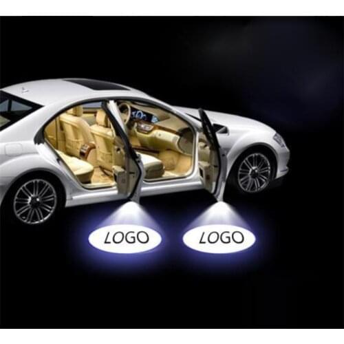 YY 2pcs Film with Clip for Car Door Logo Light Replacement