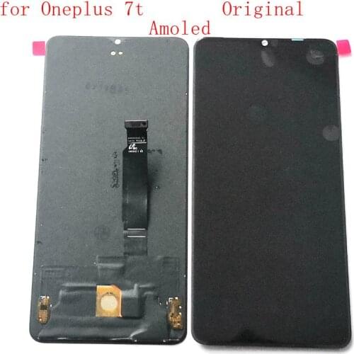 Original Amoled For Oneplus 7T Lcd Screen DIsplay+Touch Glass Digitizer Pantalla Replacement Parts oneplus 7T HD1901 HD1903
