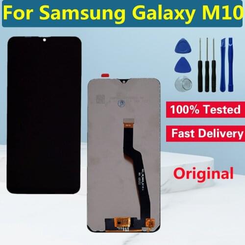 Tested 6.2" LCD For Samsung Galaxy A10 A105 LCD Screen Display Touch Panel Digitizer For Samsung M10 M105 LCD Screen Replacement