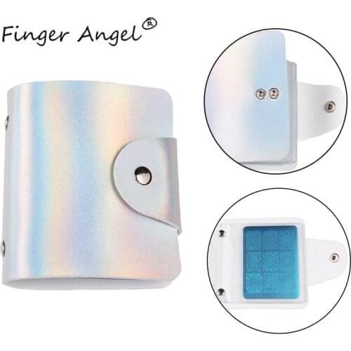Finger Angel Mix Designs Silver Laser Stamping Plate Storage&Holder Stamping Cases Different Slots Template Organizer#FJH01