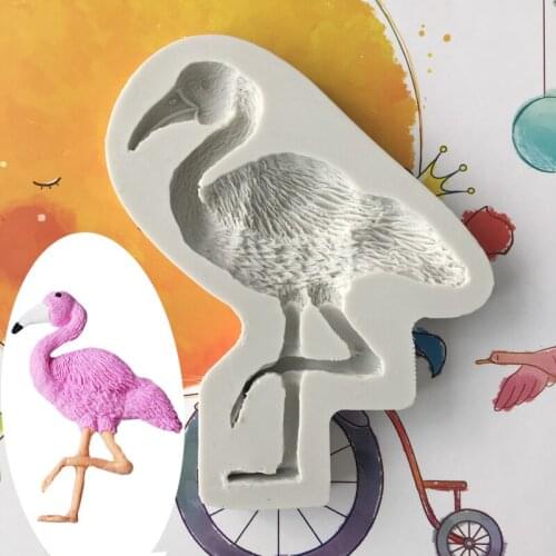 Cake Tool Flamingo Silicone Mold Birthday Wedding Cake Decoration DIY Chocolate Baking Tools