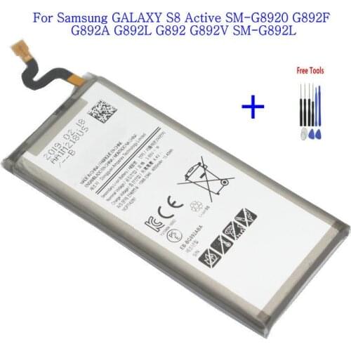 1x 4000mAh EB-BG892ABA Replacement Battery For Samsung Galaxy S8 Active SM-G8920 G892F G892A G892L G892 G892V SM-G892L + Tools