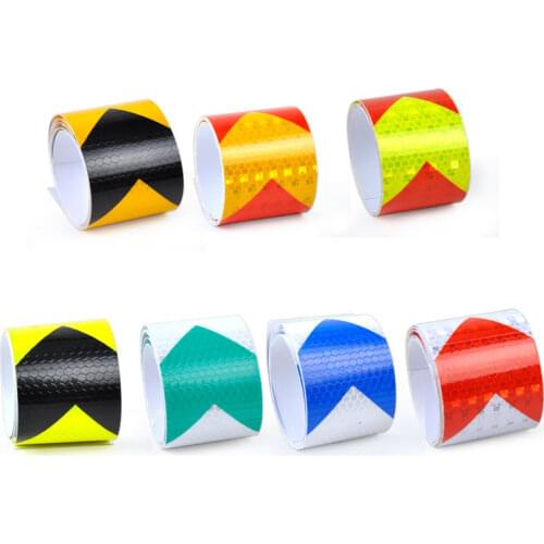 5cm*3m Crystal Color Grid Car Reflective Strip, Two-color Warning Body Arrow Reflective Safety Body Sticker