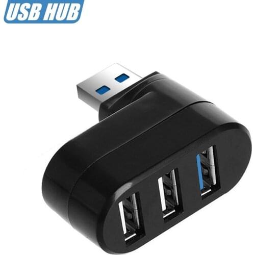 3 Ports USB HUB 2.0 + 3.0 USB Splitter High Speed Rotatable Adapter Mini Hub USB Charging HUB For Laptop Notebook PC Computer
