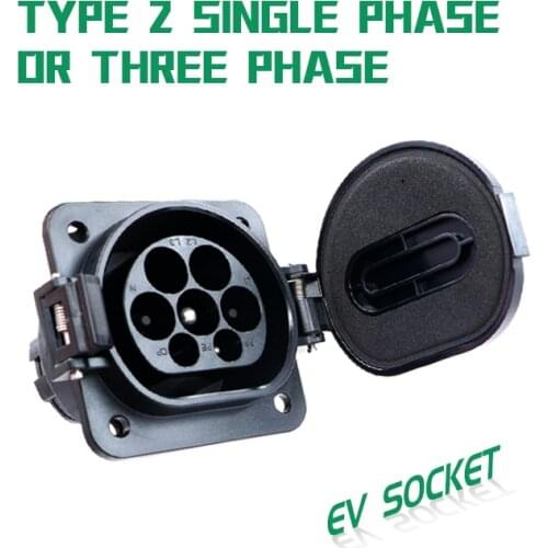 Electric Vehicle Charging Adapter EV Charger Cable 16A 32A EVSE Side Type 2 IEC 62169-2 Mennekes Socket