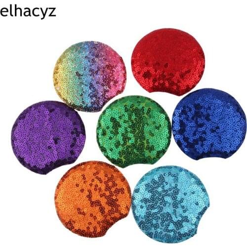 10Pairs Chic Kids 3'' Double Sided Glitter Sequins Mouse Ears For Children Headwear DIY Crafts Girls Hair Accessories Ornament