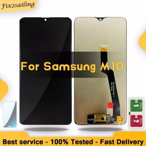 100% New LCD Display For Samsung Galaxy M10 2019 SM-105 M105F M105DS LCD Display Touch Screen Digitizer Assembly Replacement