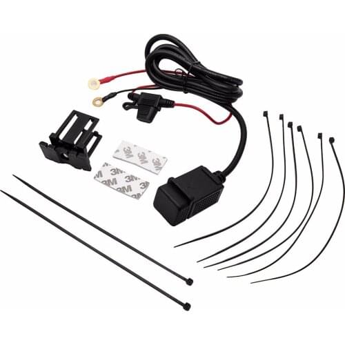 12V Universal Dual USB 2 Port Mini Car Motorbike Motorcycle Cigarette Lighter Socket Charger Car Charger Power Adapter