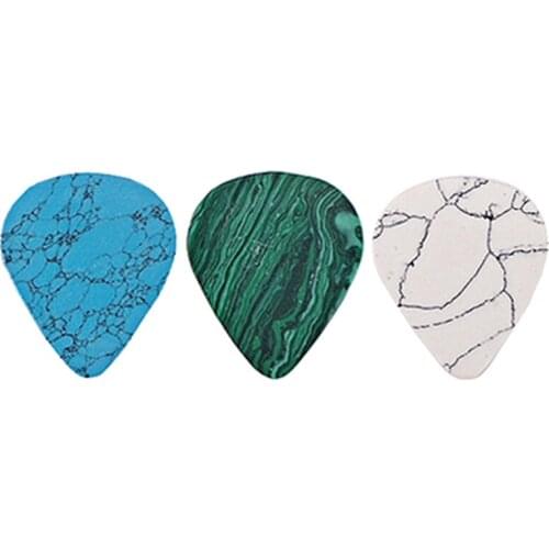 24BD High-end Fingerpicks Guitarra Picks for Musical Instrument Natural Stone Guitars Picks Plectrum Picks Guitar Accessories