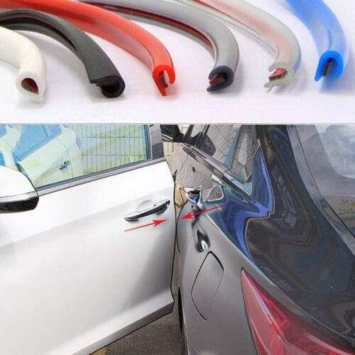 5Meter U type Auto Universal Car Door Edge Rubber Scratch Protector Moulding Strip Protection Strips Sealing Antirub DIY styling
