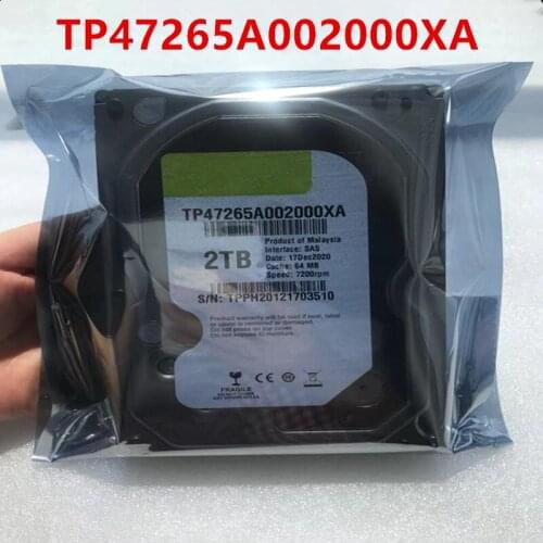 90% New HDD For Hgst 2TB 3.5" SAS 64MB 7200RPM For Internal HDD For Server HDD For TP47265A002000XA