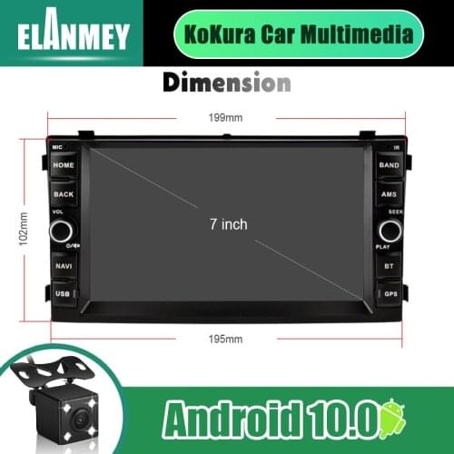 2Din Android 10.0 Car Multimedia Player For Kia Ceed 2009 2010 Radio Tape Recorder Stereo USB SD Audio GPS Navigation Head Unit