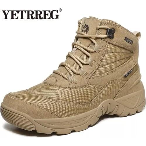 New Mens Boots Army Tactical Military Combat Boots Outdoor Hiking Boots Men Winter Desert Boots Motocycle Boots Zapatos Hombre