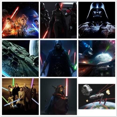 Star Wars Painting 5D DIY Disney Diamond Painting Full Square Diamond Mosaic Art Diamond Embroidery Cross Stitch Kits Home Decor